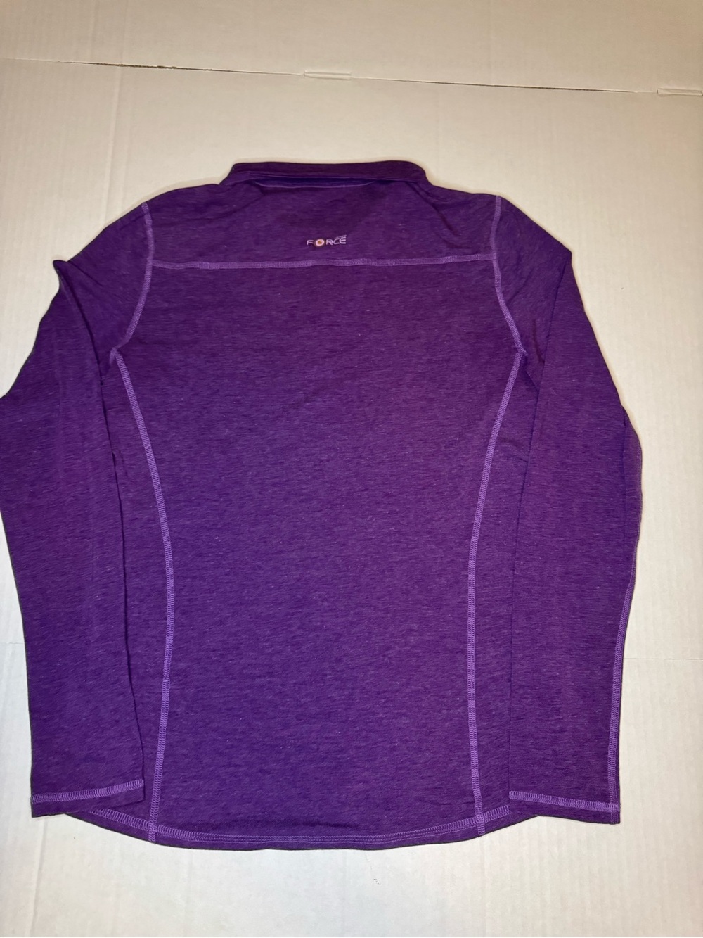 Carhartt Women's Purple Quarter-Zip Performance Sweater - Picture 3 of 7